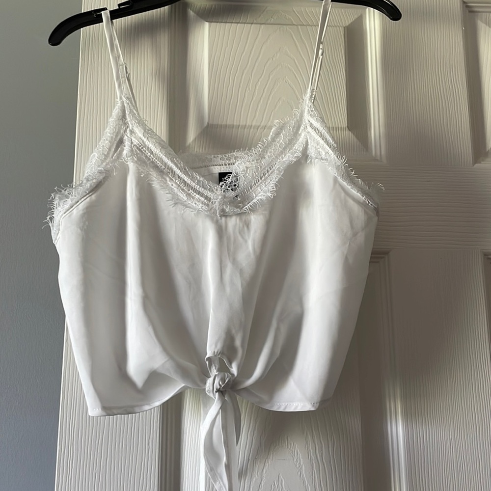 Cute white shein top size small cute on a night out